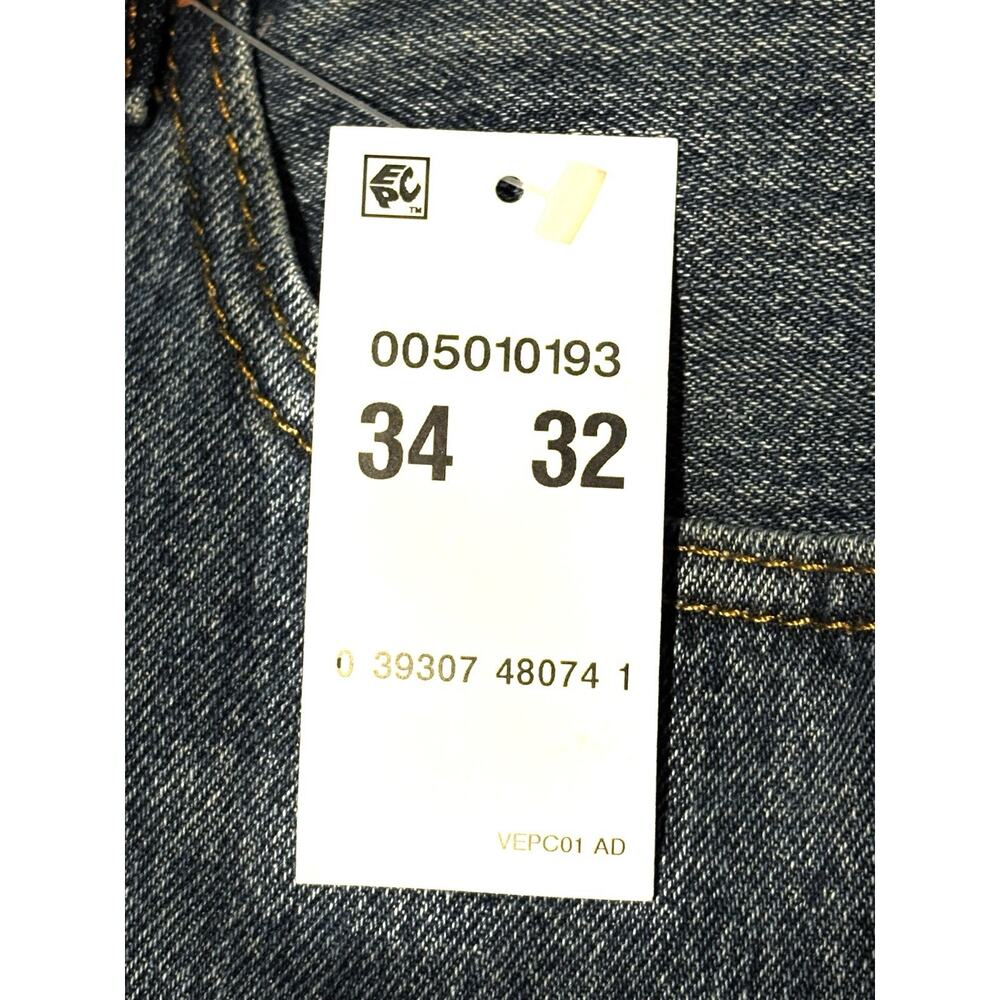 Levis 501 Original Fit Mens Straight Leg 34X32 BlueJeans Button Fly Medium Wash - Picture 8 of 11